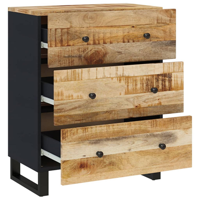 Servante, 2 buc., 60x33x75 cm, lemn de mango nefinisat WALTI