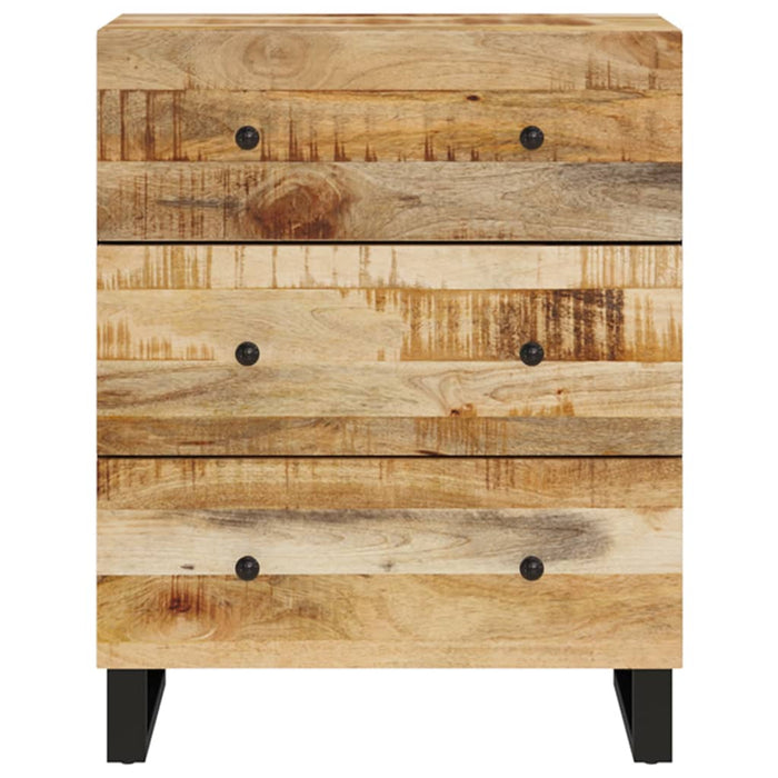 Servante, 2 buc., 60x33x75 cm, lemn de mango nefinisat WALTI