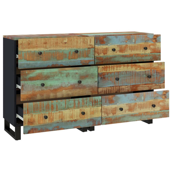Servante, 2 buc., 60x33x75 cm, lemn masiv reciclat WALTI