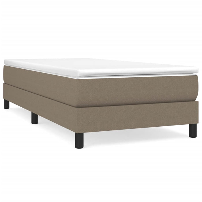 Cadru de pat cu arcuri Taupe 80x200 cm țesătură WALTI