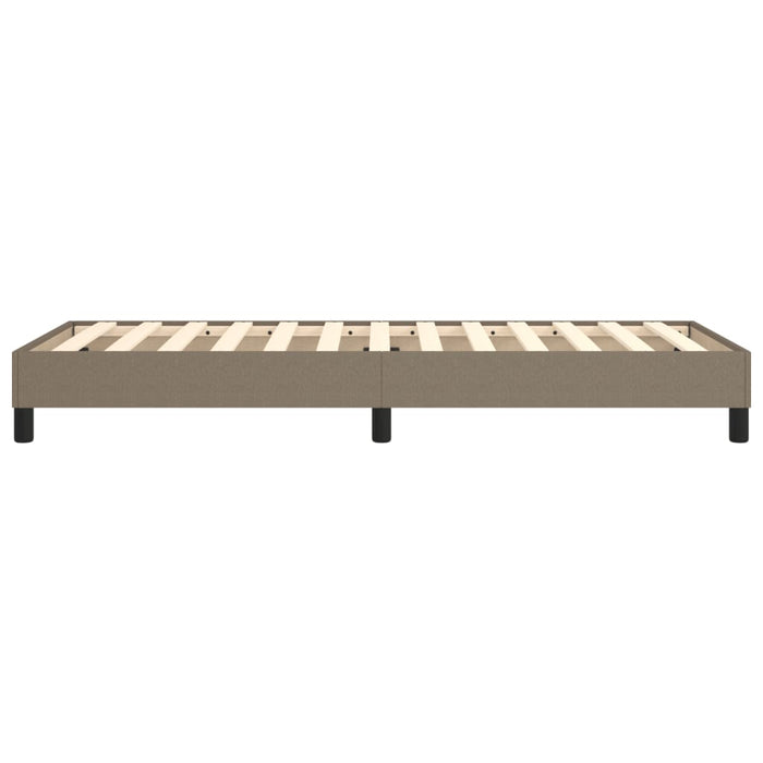 Cadru de pat cu arcuri Taupe 80x200 cm țesătură WALTI