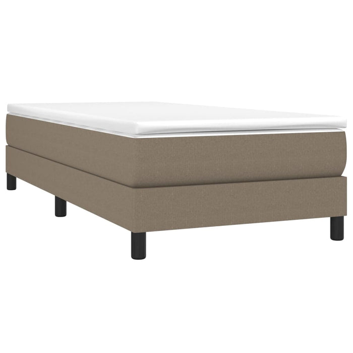 Cadru de pat cu arcuri Taupe 90x190 cm Stofa WALTI
