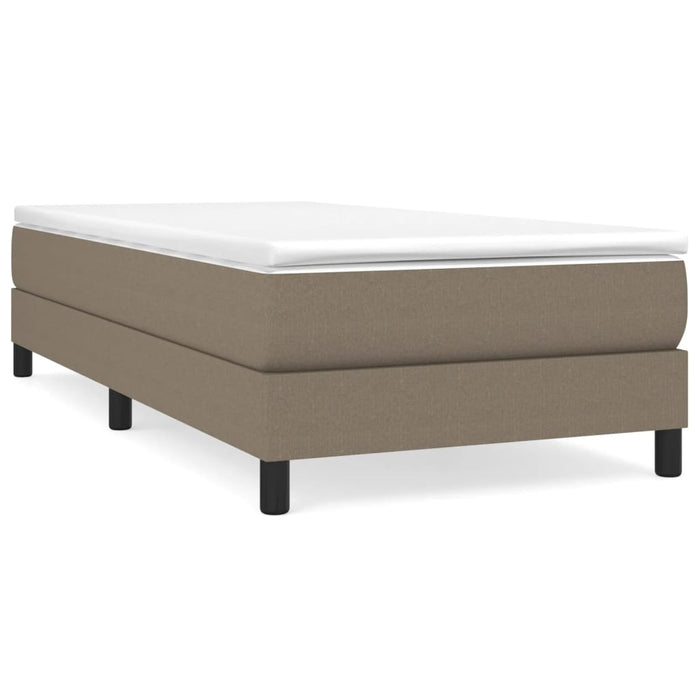 Cadru de pat cu arcuri Taupe 90x200 cm țesătură WALTI