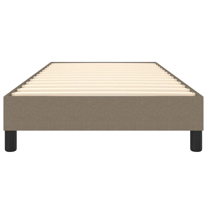 Cadru de pat cu arcuri Taupe 90x200 cm țesătură WALTI