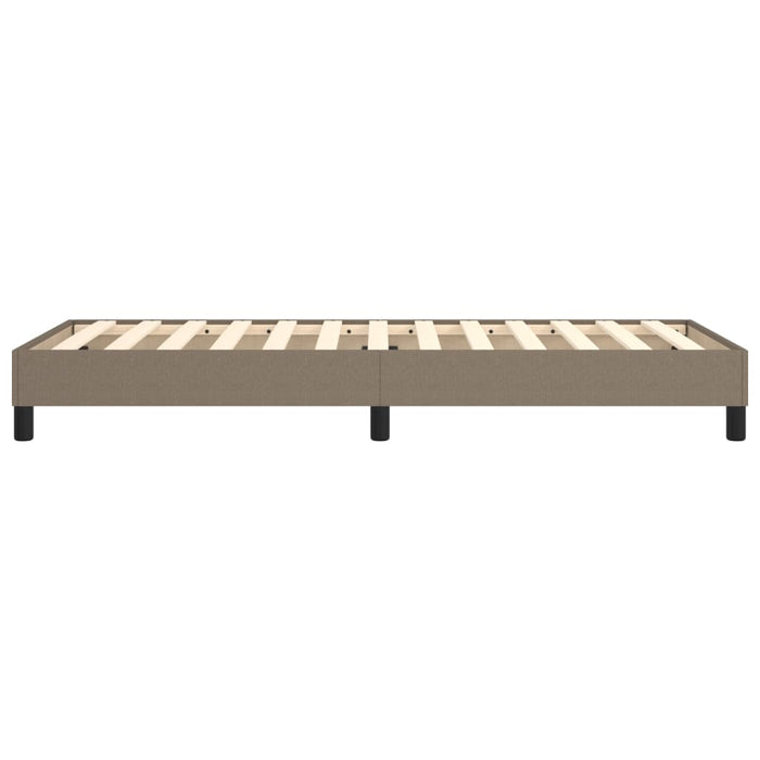 Cadru de pat cu arcuri Taupe 90x200 cm țesătură WALTI