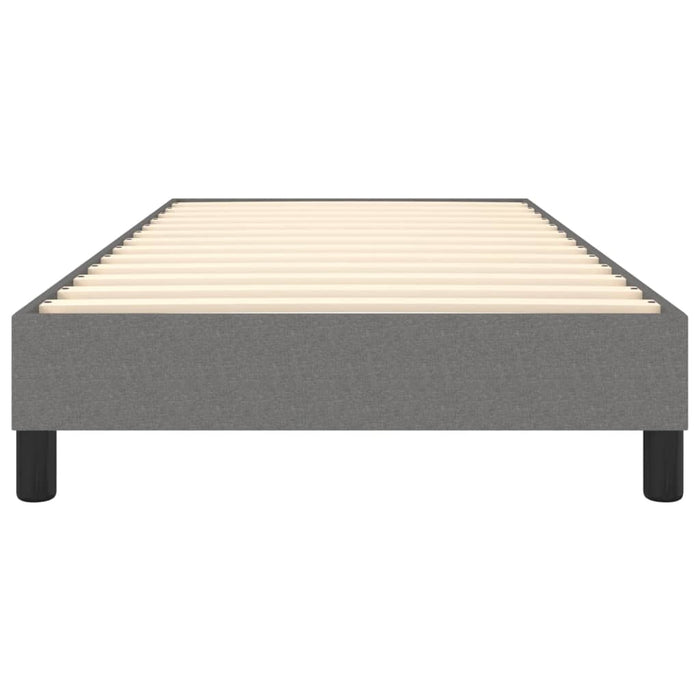 Cadru de pat cu arcuri, gri închis, 100x200 cm, textil WALTI