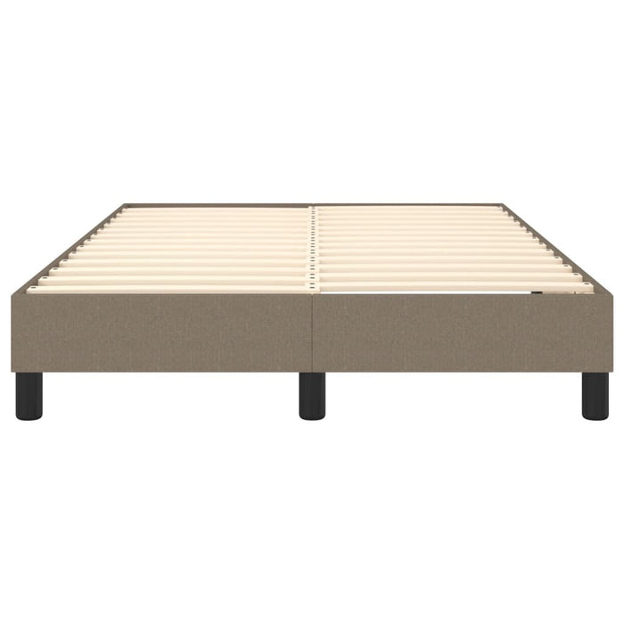 Cadru de pat cu arcuri, gri taupe, 120x200 cm, textil WALTI