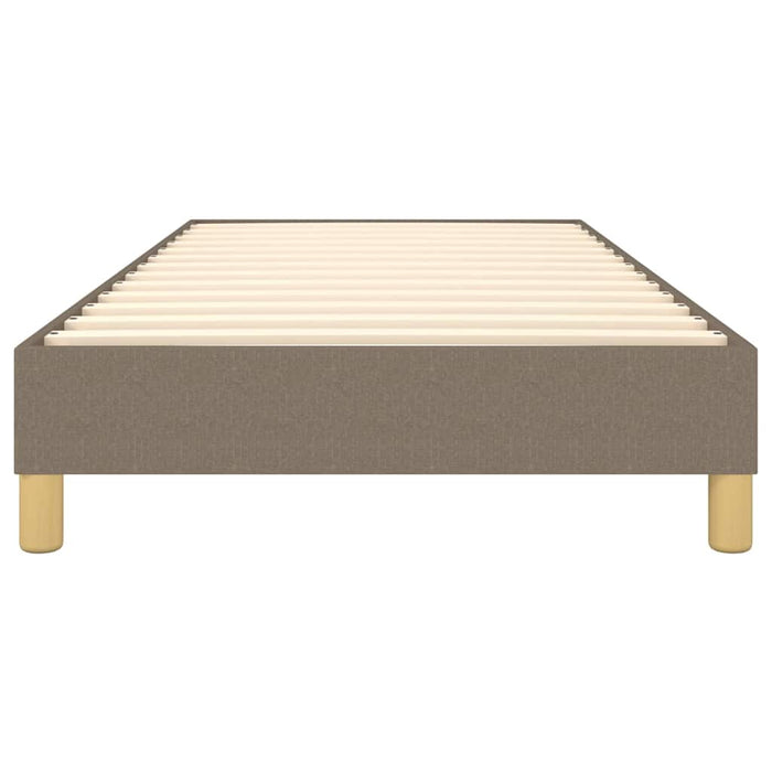 Cadru de pat cu arcuri Taupe 80x200 cm țesătură WALTI