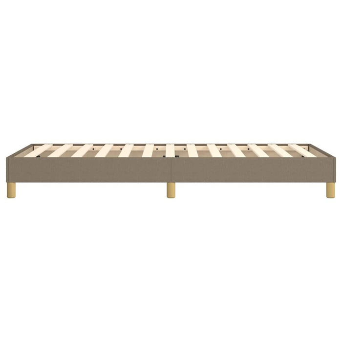 Cadru de pat cu arcuri Taupe 80x200 cm țesătură WALTI