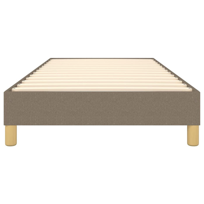 Cadru de pat cu arcuri Taupe 90x200 cm țesătură WALTI