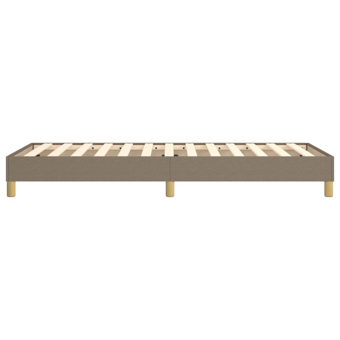 Cadru de pat cu arcuri Taupe 90x200 cm țesătură WALTI