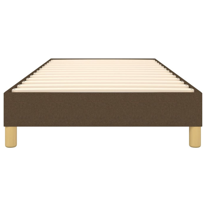 Cadru de pat fără saltea, maro închis, 100x200 cm, textil - WALTI WALTI