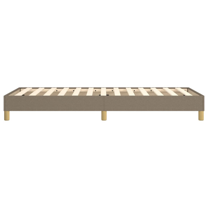 Cadru de pat fără saltea, gri taupe, 100x200 cm, textil - WALTI WALTI