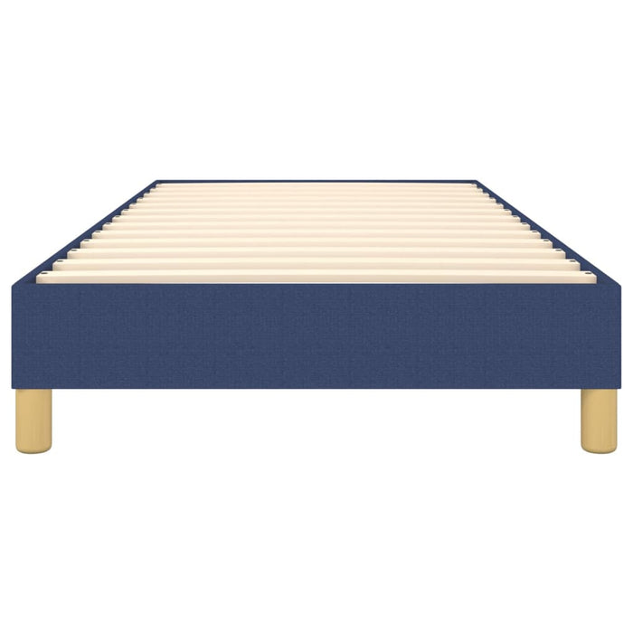 Cadru de pat cu arcuri țesătură albastră 100x200 cm WALTI