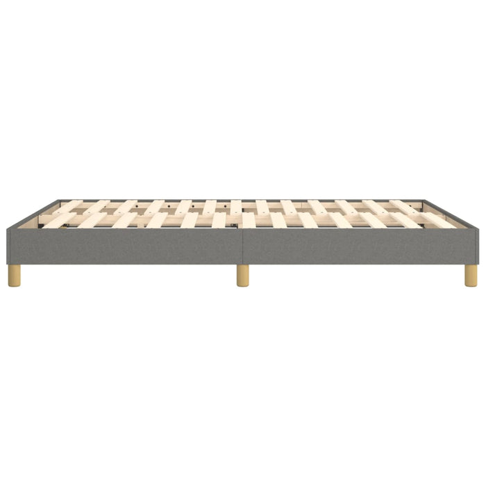 Cadru de pat cu arcuri, gri închis, 140x190 cm, textil WALTI