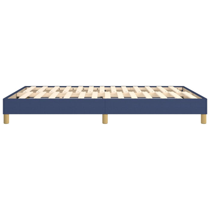 Cadru de pat cu arcuri, albastru, 140x190 cm, textil WALTI