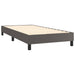 Cadru de pat cu arcuri, gri, 80x200 cm, piele ecologică - WALTI WALTI