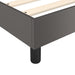 Cadru de pat cu arcuri, gri, 80x200 cm, piele ecologică - WALTI WALTI