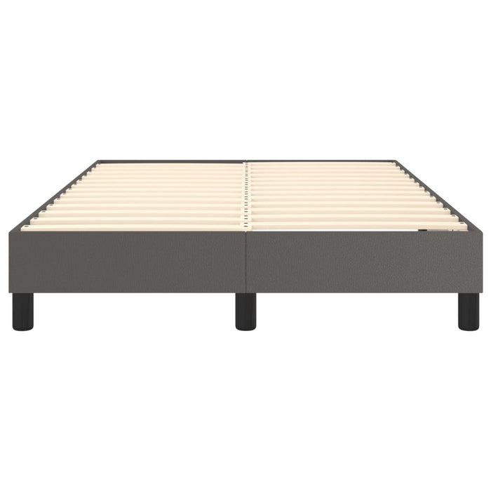 Cadru de pat cu arcuri, gri, 120x200 cm, piele ecologică WALTI