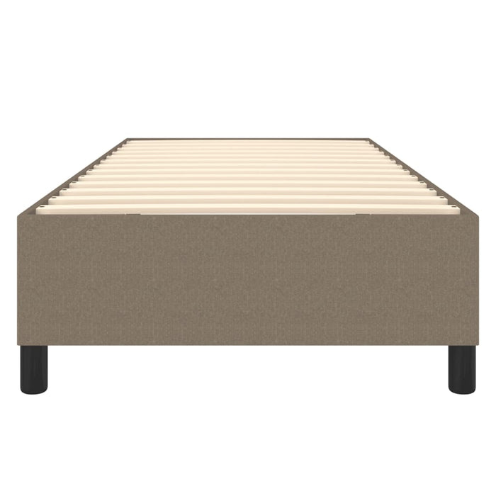 Cadru de pat cu arcuri Taupe 80x200 cm țesătură WALTI