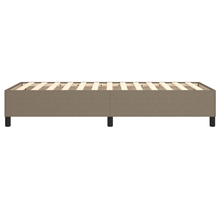 Cadru de pat cu arcuri Taupe 80x200 cm țesătură WALTI