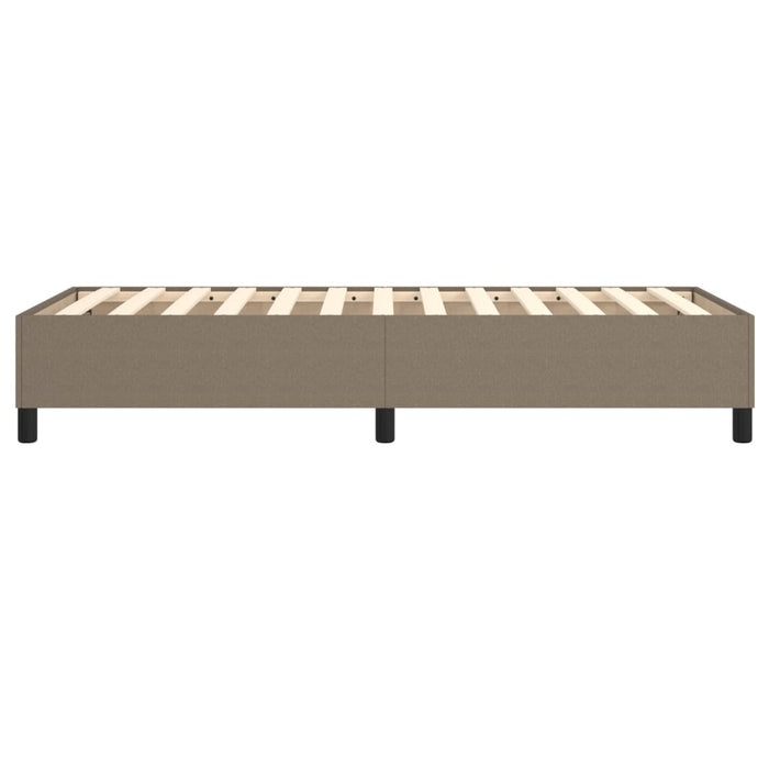 Cadru de pat cu arcuri Taupe 90x190 cm Stofa WALTI