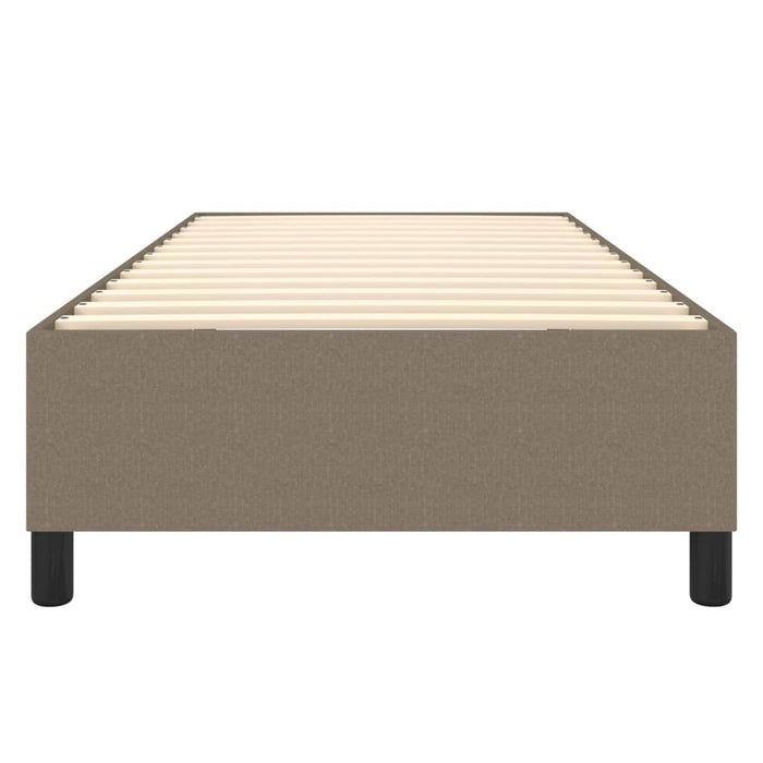 Cadru de pat cu arcuri Taupe 90x200 cm țesătură WALTI