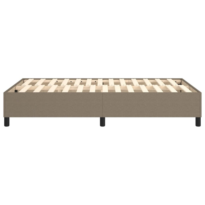 Cadru de pat cu arcuri, gri taupe, 120x200 cm, textil WALTI