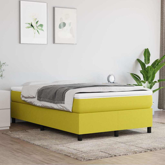 Cadru de pat cu arcuri, verde, 120x200 cm, textil WALTI