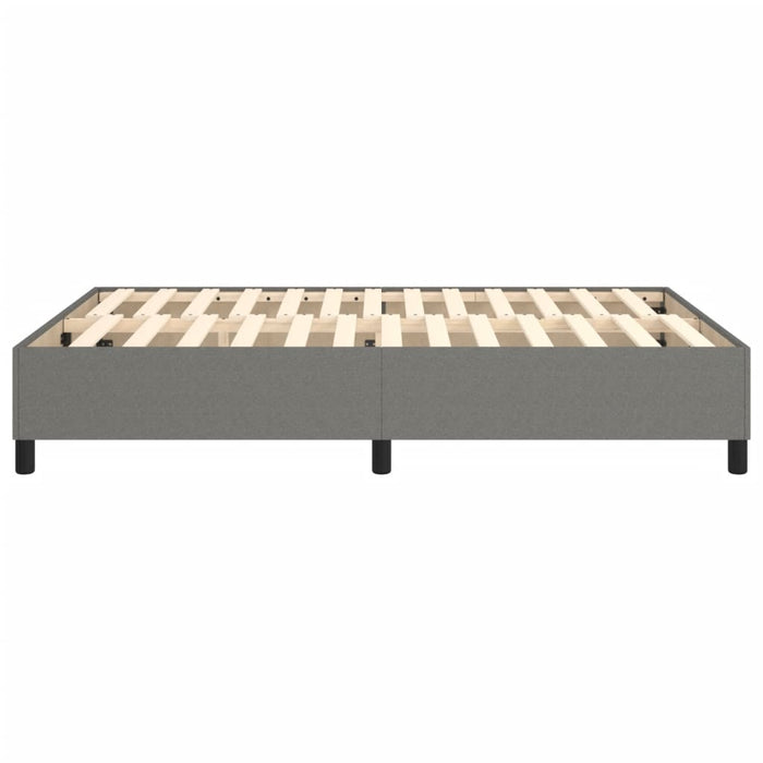 Cadru de pat cu arcuri, gri închis, 140x190 cm, textil WALTI