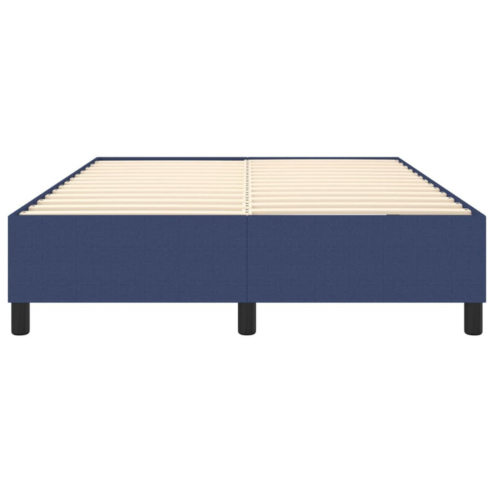 Cadru de pat cu arcuri, albastru, 140x190 cm, textil WALTI