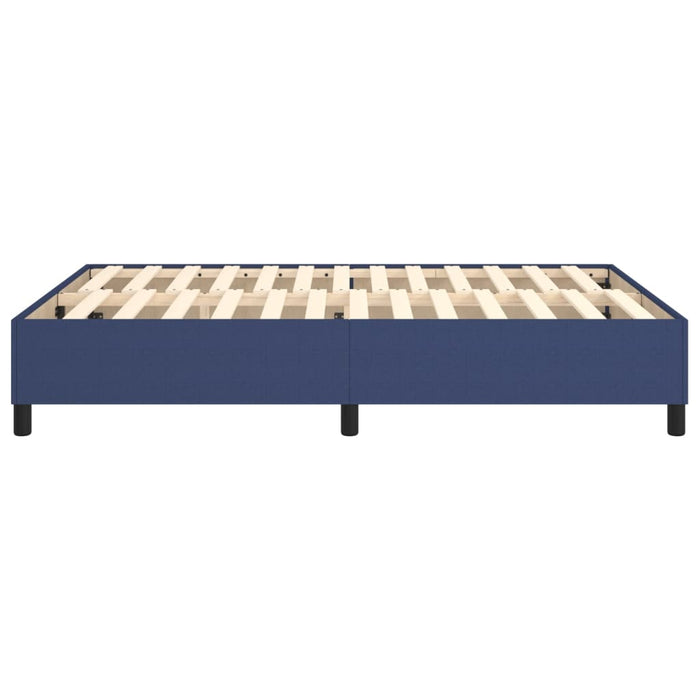 Cadru de pat cu arcuri, albastru, 140x190 cm, textil WALTI