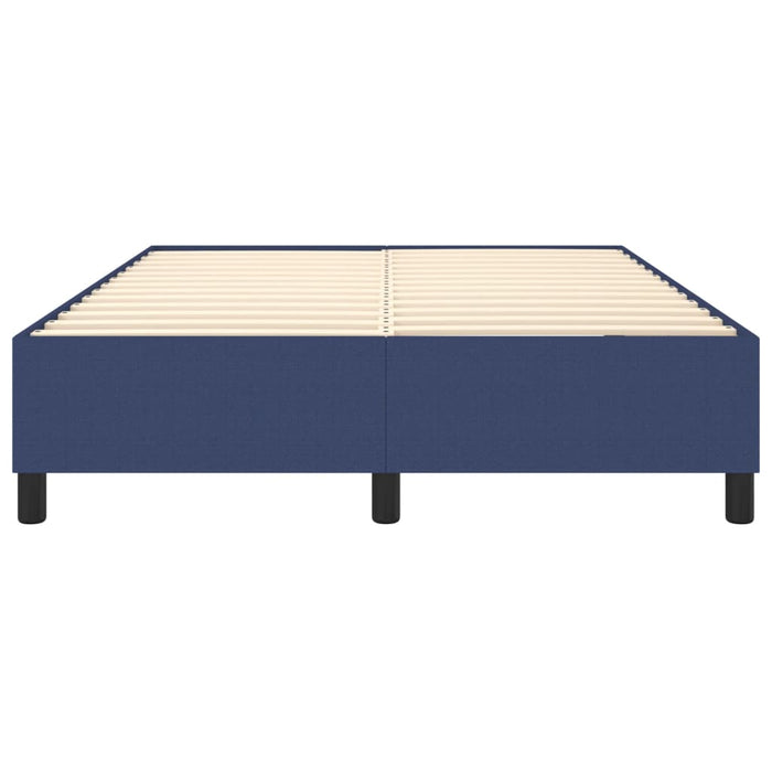 Cadru de pat cu arcuri, albastru, 140x200 cm, textil WALTI