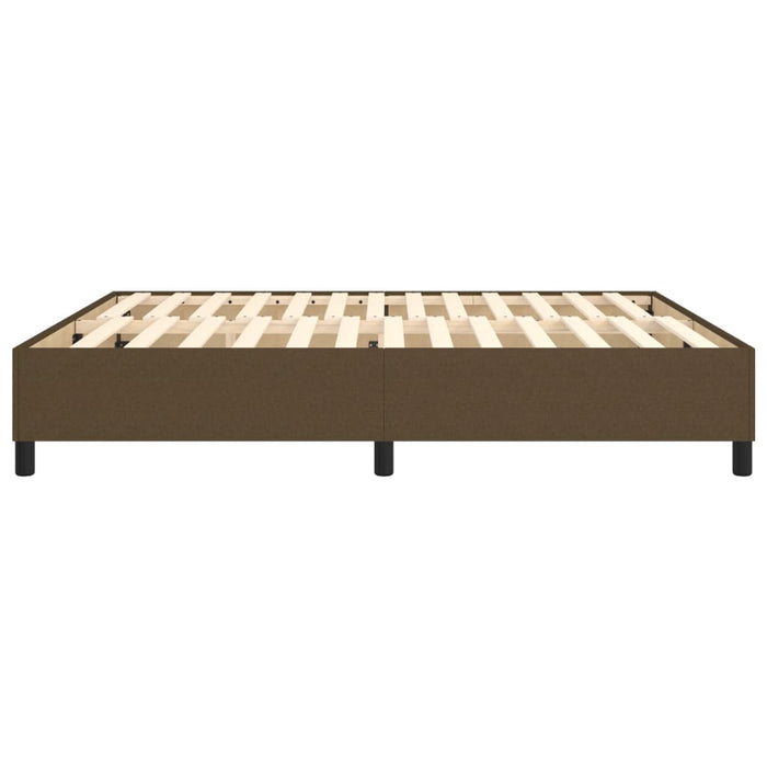 Cadru de pat fără saltea, maro închis, 160x200 cm, textil - WALTI WALTI
