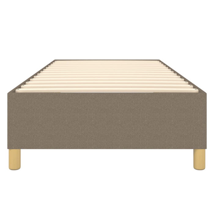 Cadru de pat cu arcuri Taupe 80x200 cm țesătură WALTI
