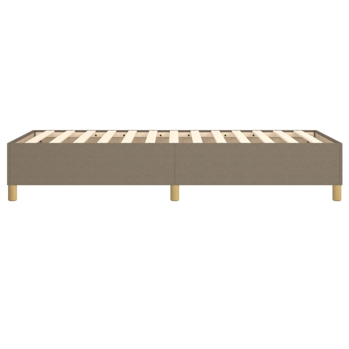 Cadru de pat cu arcuri Taupe 80x200 cm țesătură WALTI