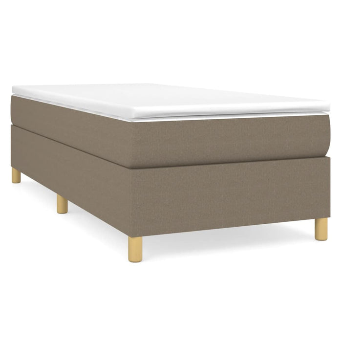 Cadru de pat cu arcuri Taupe 90x190 cm Stofa WALTI