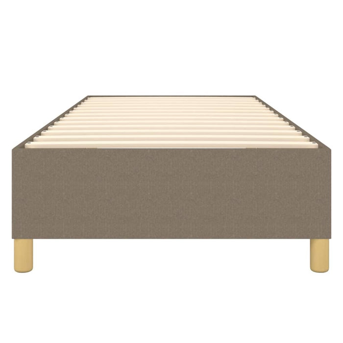 Cadru de pat cu arcuri Taupe 90x200 cm țesătură WALTI