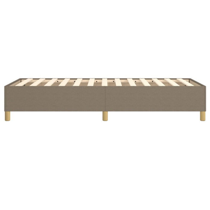 Cadru de pat cu arcuri Taupe 90x200 cm țesătură WALTI