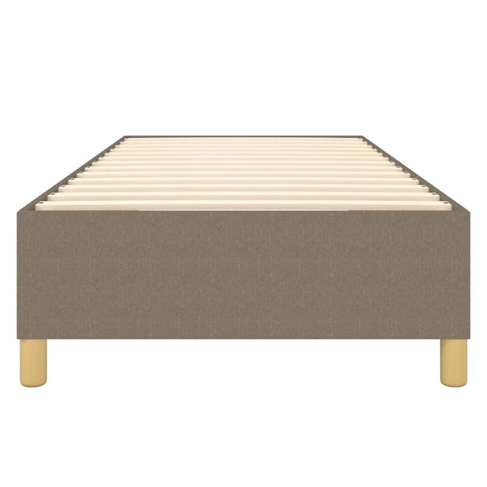 Cadru de pat fără saltea, gri taupe, 100x200 cm, textil - WALTI WALTI