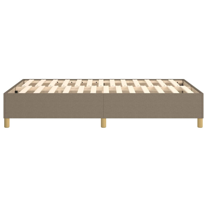 Cadru de pat cu arcuri, gri taupe, 120x200 cm, textil WALTI