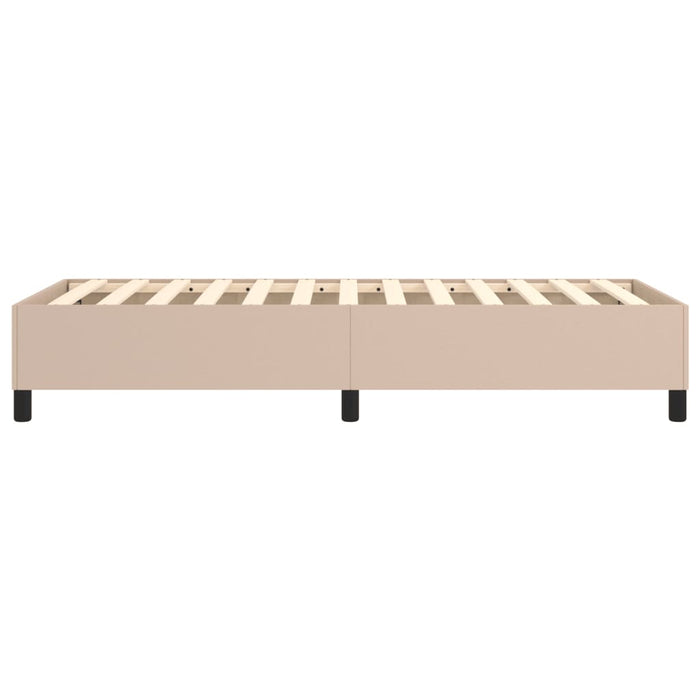 Cadru de pat cu arcuri, cappuccino, 80x200 cm, piele ecologică - WALTI WALTI