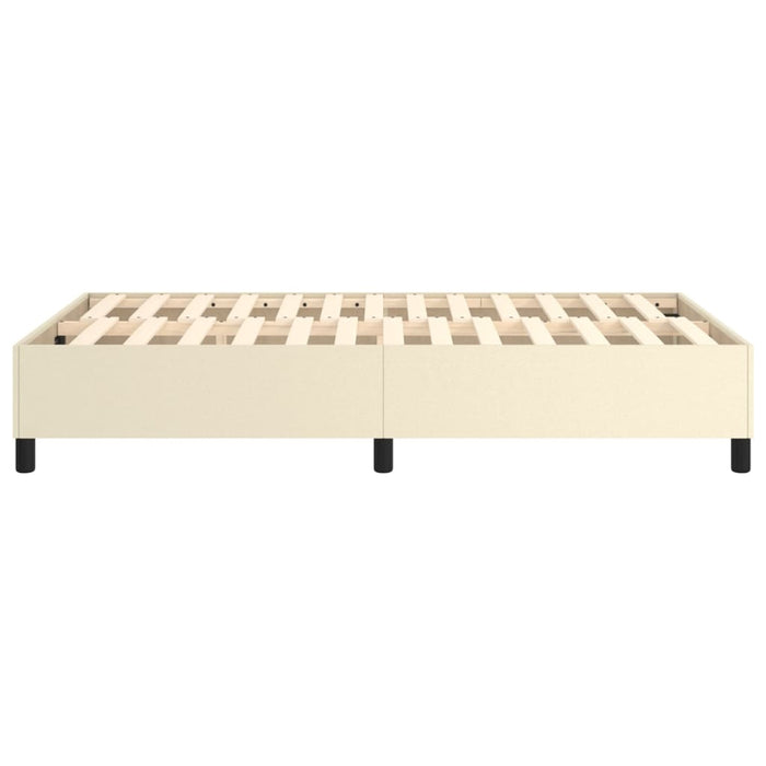 Cadru de pat cu arcuri, crem, 120x200 cm, piele ecologică WALTI
