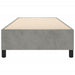Cadru de pat fără saltea, gri deschis, 90x190 cm, catifea - WALTI WALTI