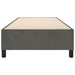 Cadru de pat fără saltea, gri închis, 100x200 cm, catifea - WALTI WALTI