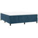 Cadru de pat cu arcuri, albastru închis, 160x200 cm, catifea - WALTI WALTI