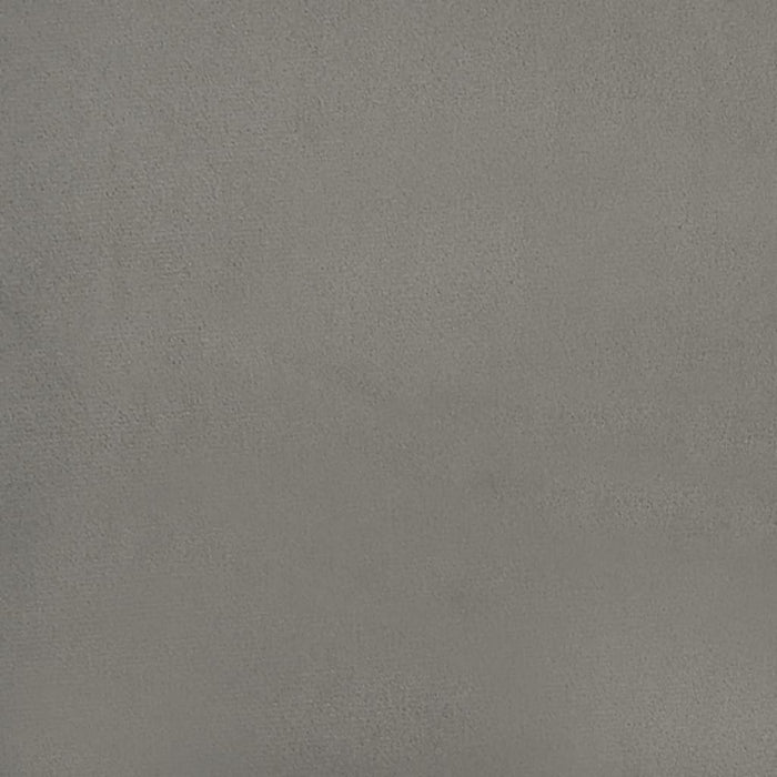 Cadru de pat fără saltea, gri deschis, 200x200 cm, catifea - WALTI WALTI