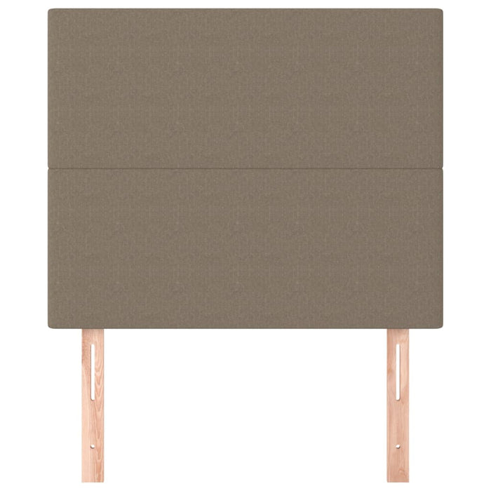 Tăblii de pat, 2 buc, gri taupe, 80x5x78/88 cm, textil - WALTI WALTI