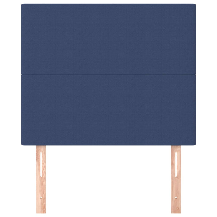 Tăblie de pat albastră 80x5x118/128 cm, material textil WALTI