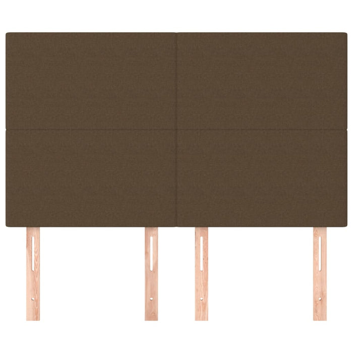 Tăblie de pat maro închis 144x5x118/128 cm, material textil - WALTI WALTI